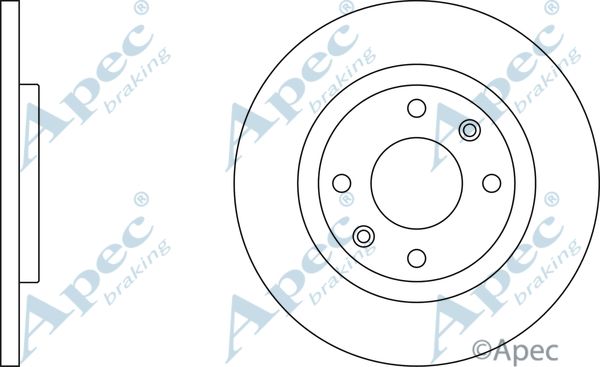 APEC BRAKING stabdžių diskas DSK821